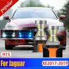 NYA 2st CAR HÖG BRIGHT CANBUS ERROR FREE H15 LED DRL Front Signal Day Lys glödlampa Dagslampan för Jaguar XE 2017 2018 2019