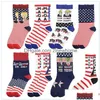 Party Favor Ups Trump 2024 Chaussettes Make America Again Bas Pour Adts Femmes Hommes Coton Sports Drop Delivery Home Garden Festive Sup Dhsdj