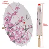 Umbrellas 2X Art Umbrella Chinese Silk Cloth Classical Style Decorative Oil Paper Painted Parasol