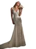 Vintage Mermaid Wedding Dresses V Neck Full Lace Appliqued Bridal Gowns Bohemian Beach Tulle Boho Wedding Dress