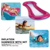 Opblaasbare Drijvers Buizen Opblaasbare Drijvende Matras Rij Vouwen Zwemmen Strand Stoel Water Zwembad Party Float Bed Party Speelgoed Lounge Bed voor Zwemmen 230613