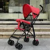 Poussette pliable super légère pour enfants simples, chariot de parapluie pour bébé, maille d'amortisseur