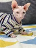 Cat Costumes Sphynx Ubranie bawełniane oddychające do włosów na odzież Cornish Rex Devon Peterbald Knnis Abbey