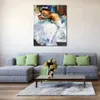 Abstract Canvas Art Ballerina Handmålad figurativ målning för hotelldekor modern