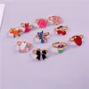 36pcs Petite Fille Bijoux Anneaux dans la Boîte Réglable Pas de Duplication Enfants Filles Enfants Faire semblant de Jouer Costume Princesse Habiller Bijoux Party Favors Jouets