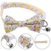 Cat Costumes Collar Pet Kitten Neck Adjustable Bow Tie With Bell