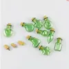 500 x 2 ml Mini bottiglia di vetro carino con tappo in sughero 2cc Bottiglie fatte a mano Vasi Contenitori Blu Ambra Trasparente Verde Piccolo VetroVialshigh qty Sscpe