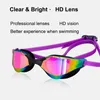 Goggles Silicone Waterproof Double Anti-Fog Swim Glasses Anti-UV Men Women Eyewear Swimming Goggles With Case Professional 230613