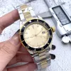 Relojes de pulsera para hombre, zafiro, bisel de cerámica negra, acero inoxidable, 40mm, reloj mecánico automático para hombre, relojes heuerity