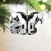 Garden Decorations Pads Decoration American For Shoulder Football Helmet Mirror Tree Hanging Spring Decorations R230613