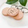 Other Event Party Supplies 20pcs Personalized My First Communion Party Favor Wood Keychain Customized Communion Souvenir Wooden Key Chain Gift For Guest 230613