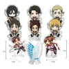 Anelli chiave anime Demon Slayer Stand Kimetsu No Yaiba Kamado Tanjirou Nezuko Kanawo Zenitsu Inosuke Giyuu Acrylic Stand Figure Modello 230614