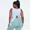 Chemises actives femmes grande taille sans manches Yoga hauts de sport respirant chemise d'entraînement séchage rapide course Fitness vêtements