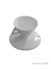 Xícaras Pires 70ml Cone branco Conjunto de xícaras e pires para café Utensílios para escritório Cerâmica Copo Cappuccino Caneca Bone China Demitasse Teacup