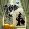 Garden Decorations Bat Glass Window Hanging Wall Art Decoration Party Festival Colorful Bat House Arrangement Props R230613