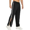 Pantaloni da uomo Pantaloni sportivi da uomo S Tear Away Basket Zip Off Track Post con gambe con cerniera (grigio scuro L)