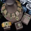 Wedding Jewelry Sets Dubai Necklace Rings For Nigerian Bridal Wedding Party 24k Gold Plated Wedding bridal Jewelry Set Women 230613