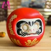 Tissue Boxes Napkins 4 Inch Japanese Ceramic Daruma Doll Lucky Cat Fortune Ornament Money Box Office Tabletop Feng Shui Craft Home Decoration Gifts 230613