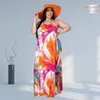 Plus size Dresses Size Dress Xxxl Wholesale Halter Beach Style Loose Print Sleeveless Tank AnkleLength Sexy Maxi Summer Drop 230613