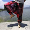 Spodnie damskie capris kobiety boho harem spodnie luźne bawełniane bawełniane lniane lniane streetwear hip hop taniec spodnie etniczne hipiskie spodnie