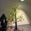 LED sypialnia kreatywna sieć akademika czerwona dekoracja tła na żywo nowe lampy drzewne