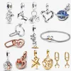 2023 New Silver Bracelet for Women High Quality Designer Jewelry Fashion Girl Holiday Gift 100th Anniversary Duck Pendant DIY fit Pandora Bracelet Earrings