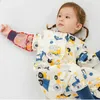 Спальные мешки для детской сумки для сна разделительные ноги носимое одеяло с длинным рукавом новорожденного хлопка для младенца пижамы R230614