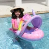 Sand Play Water Fun Clostable Baby Float Lying Swimming Rings Spädbarn Midjan Swim Ring Toddler Trainer Buoy Pool Accessories Toys 230613