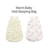 أكياس النوم Coola Peach Newborn Baby Bage Soft Bamboo Cotton Print anti Breedze Step Sleep for 0-3 Kids R230614