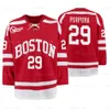 Boston University Frozen Four Jerseys Bu Hockey Jersey 37 Matt Brown 18 Jay O'Brien 23 Domenick Fensore 32 Wilmer Skoog 13 Trevor Zegras 3 Tristan Amonte Krys Fabbro