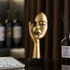 Objets décoratifs Figurines Accessoires de décoration de maison moderne Silence est la statue d'or abstrait sculpture sculpture salon bureau Ornement 230614