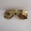 Gold Metal/Gold Mirror Pilot Sunglasses Men Summer Vintage Sunglasses Sunnies gafas de sol Sonnenbrille Shades UV400 Eyewear with Box