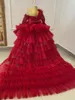 Mädchenkleider Perlen Blume für Hochzeit Modisches Festzugkleid ärmellose Spitzenapplikationen Heilige Kommunion