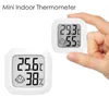 Household Thermometers Mini LCD Digital Thermometer Hygrometer Indoor Room Electronic Temperature Humidity Meter Sensor Gauge Weather Station for Home Q196