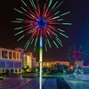 ديكور حديقة في الهواء الطلق LED Fireworks Light Christmas Tree 20pcs فروع ملونة تغيير المناظر الطبيعية