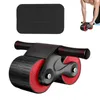 Ab Rollers Rimbalzo automatico Doppie ruote rotonde Esercitatore addominale domestico Attrezzatura da palestra Allenamenti di base Sport AB Rollers Coaster 230613