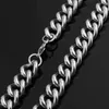 Chains Strong Heavy Stainless Steel Silver Color Cuban Curb Chain Fashion Jewelry Mens Unisexs Necklace Or Bracelet 7-40inch Xmas Gift