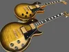 Custom body flame Maple Electric Guitar, Yellow Bound Premium ABR-1 Bridge guitar OEM