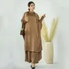 Etnische Kleding Mode Retro Moslim Shirt Broek Pak Ramadan Gebed Nobele Luxe India-Pakistan Arabische Islamitische Partij Datum Jurk