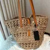 Beach Bags Beach totes Raffia Woven Bucket Bag Soft Tote Designer Bag Shopping Crossbody Large Capacity Handbags 230504