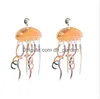 Charm Earrings For Women Fashion Exaggerated Eardrop Trendy Dangler Hip Hop Girls Cute Sweet Animals Flamingo Dinosaur Parrot Bird D Smty9