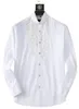 Men's Dress Shirt Luxury Slim Silk Fashion T-shirt Long sleeve Casual business clothing plaid brand 17 color full Asian size M-4XL BURR81