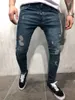 Jeans Masculino de Algodão Calças Masculinas Vintage Hole Cool Calças Para Homens Verão Europa América Estilo Grande Moda Rasgado Masculino