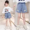 Shorts 2023CaofeimaoKids Baby Girls Summer Denim Clothing Pants Jeans Clothes Children Girl Casual Short Trousers Infant Bottoms 230614