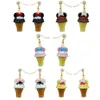 Charm Kawaii 3D Ice Cream Earrings Costume Trendy Style Woman Girl Jewelry Drop Delivery Smtgc