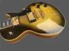 Custom body flame Maple Electric Guitar, Yellow Bound Premium ABR-1 Bridge guitar OEM