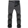 Mens Pants Stretch Waterproof Men Casual Winter Thick Warm Fleece Shark Skin Trousers Male Windbreaker Sweatpants Tactical 230614