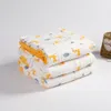 Одеяла пеленание ребенка 6 слоев 100% хлопчатобумажная дышащая детская обертка