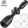 Fire Wolf 3-9x50 AOL MIL DOT إضاءة شبكية مشهد مضغوط Riflescope الأبراج القابلة للقفل