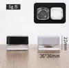 5ML 5G 9ML 9G Glass Wax Oil Container 1/2 Cosmetic Storage Box Jar Concentrate Tank with Plastic Childproof Cap Dab Tool Bho Holder Makeup Jars Bottles Cream Case DHL